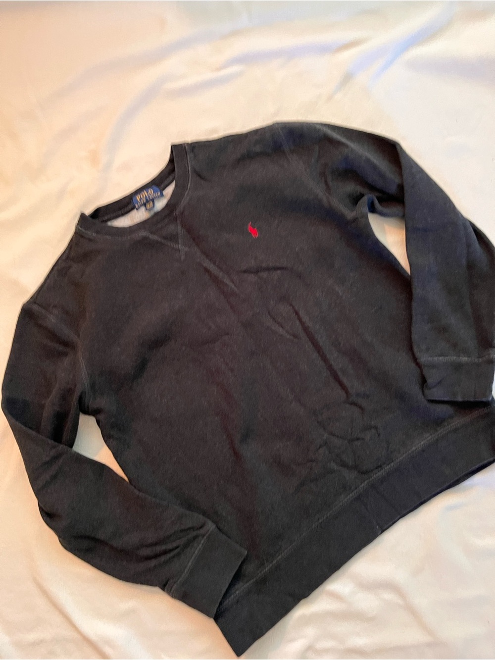 Boys size 18/20 Polo by Ralph Lauren Black Crewneck Sweatshirt/ Pullover